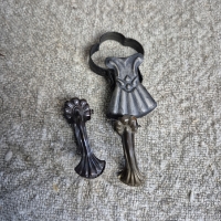 Brocante franse gordijnklemmetjes