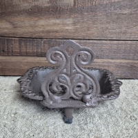 Gietijzeren zeepbakje bruin