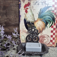 Gietijzeren zeepbakje bruin