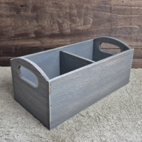 Landelijke houten vakkenbak