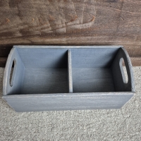 Landelijke houten vakkenbak