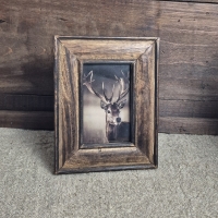 Landelijke fotolijst vintage bruin