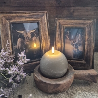 Landelijke fotolijst vintage bruin