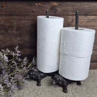 Landelijke gietijzeren keukenrolhouder