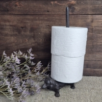 Landelijke gietijzeren keukenrolhouder