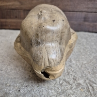 Oude mal voor poppen hoofd