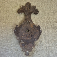Oud gietijzeren ornament