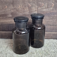 Brocante bruine stopflesjes