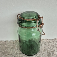 Brocante weckpot groen durfor