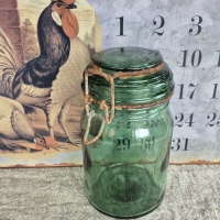 Brocante weckpot groen durfor