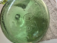 Oude groene gistfles