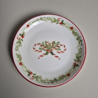 Kerstservies  6 delig rood