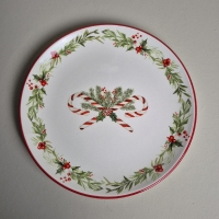 Kerstservies  6 delig rood