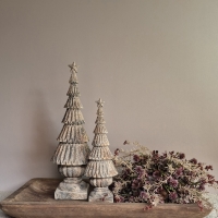Decoratie kerstboom landelijk