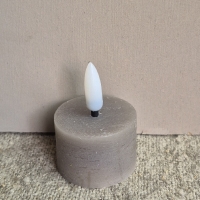 Led waxinelicht taupe
