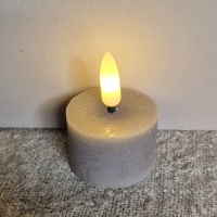 Led waxinelicht taupe