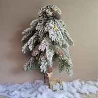 Kunstkerstboom met verlichting