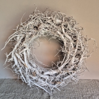 Houtkrans whitewash met verlichting