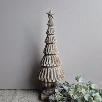 Decoratieve landelijke kerstboom