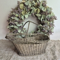 Brocante wijnfleshouder