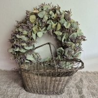 Brocante wijnfleshouder
